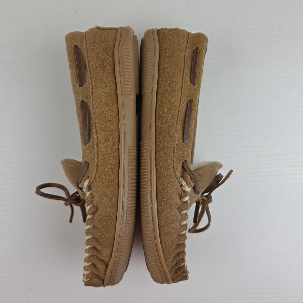 Minnetonka Brown Leather Moccasins 4840 Women's Size 4 - Picture 10 of 13